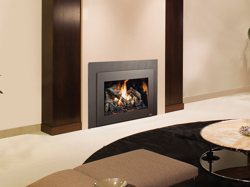 dual sided gas fireplace insert